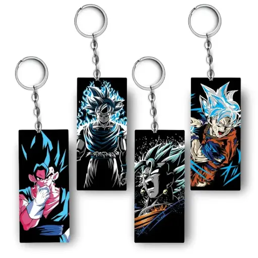 Goku pack of 4 key chain set